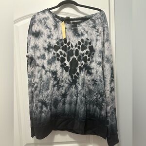 Tie Dye Graphic Sweatshirt dog lovers